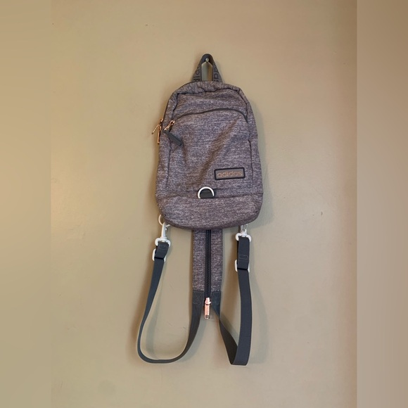 Adidas Essentials Convertible Backpack, gray sling - Picture 1 of 10